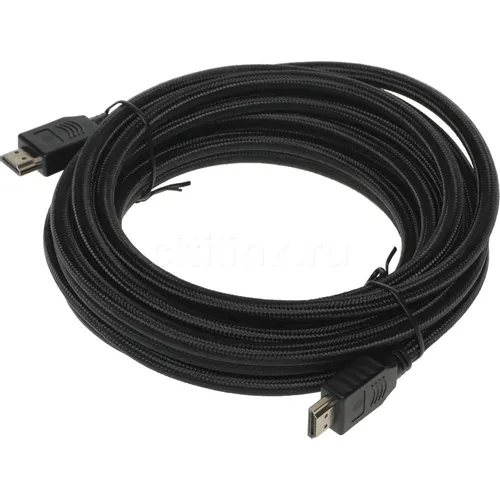Кабель аудио-видео Cactus CS-HDMI.2-5, HDMI (m) - HDMI (m), ver 2.0, 5м, GOLD, черный