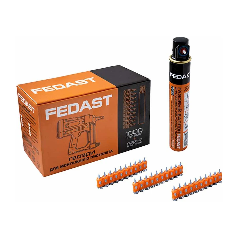 Гвозди для монтажного пистолета Fedast 3.0х22 мм fd3022mgbpfc