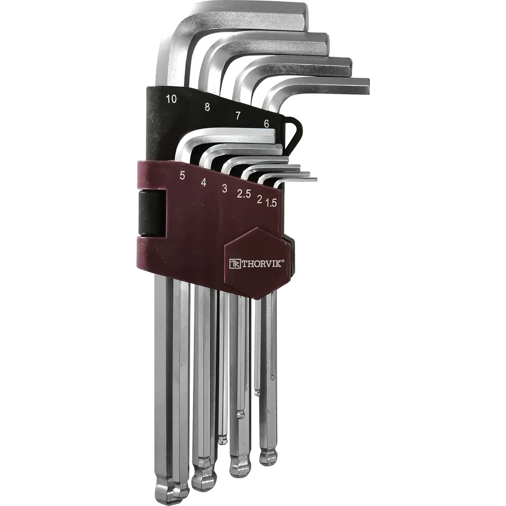 Набор торцевых шестигранных ключей THORVIK HKB10S 53076
