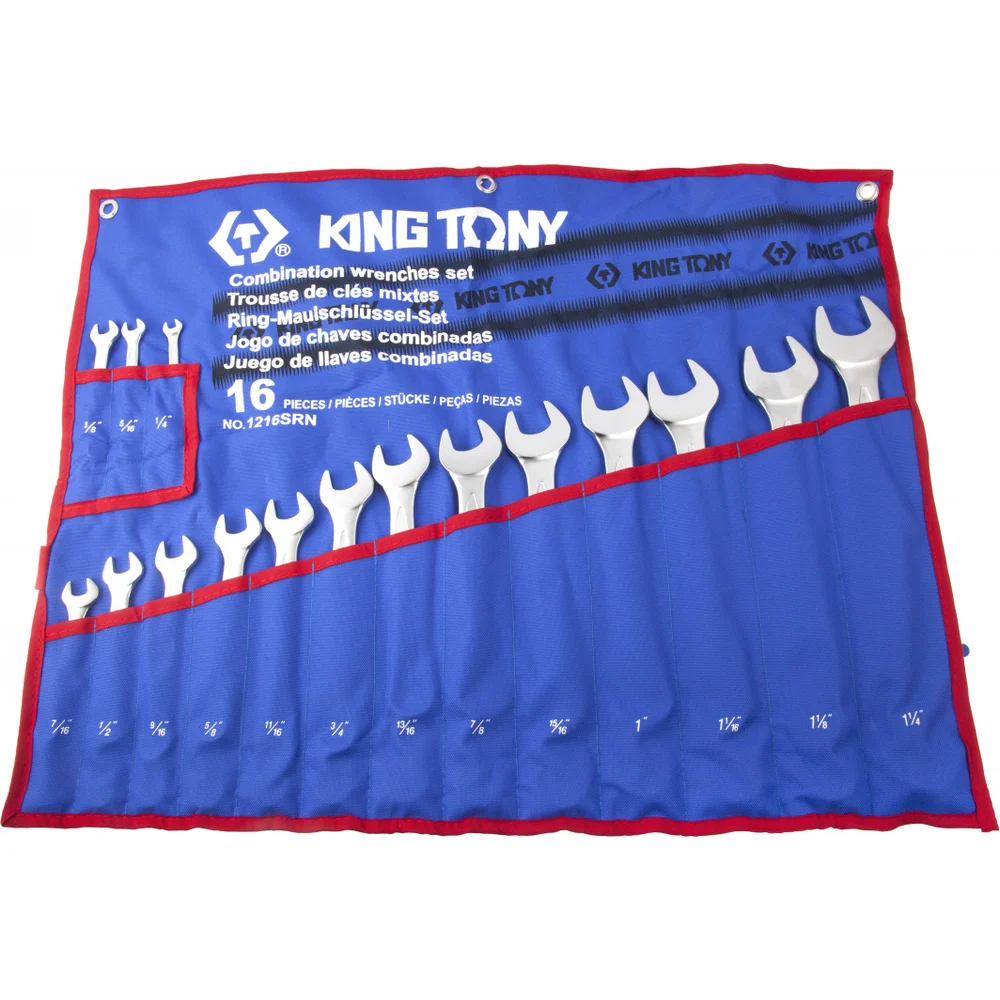 Набор комбинированных ключей KING TONY 1216SRN