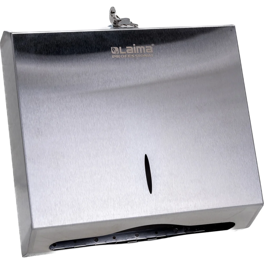 Диспенсер для полотенец LAIMA PROFESSIONAL INOX H2 Interfold 605694