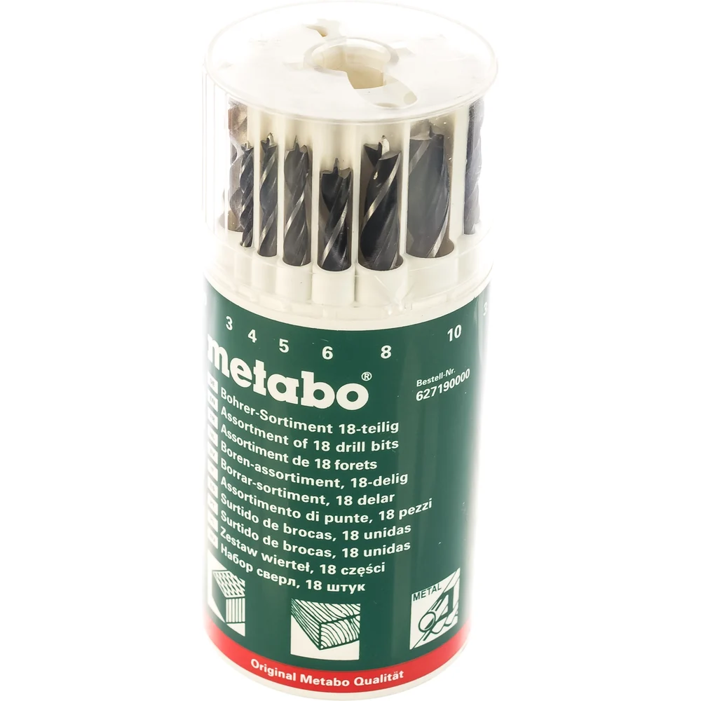 Универсальный набор сверл Metabo 627190000