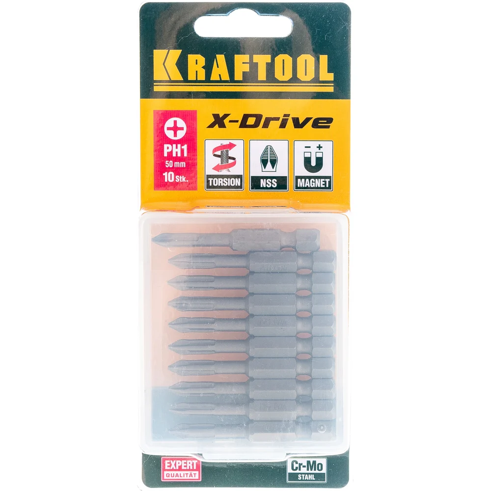 Биты KRAFTOOL EXPERT 26121-1-50-10