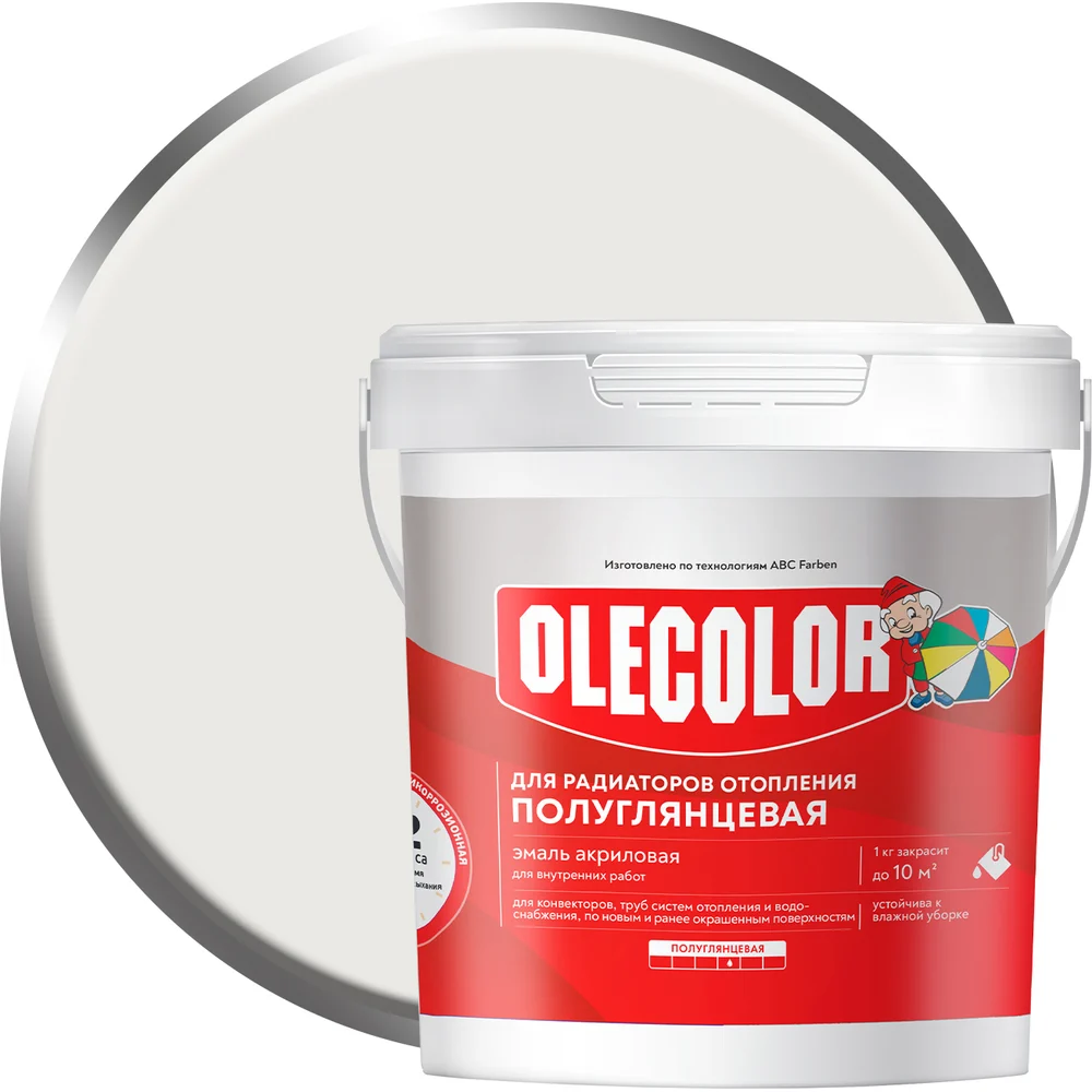 Акриловая эмаль для радиаторов отопления Olecolor 4300007667
