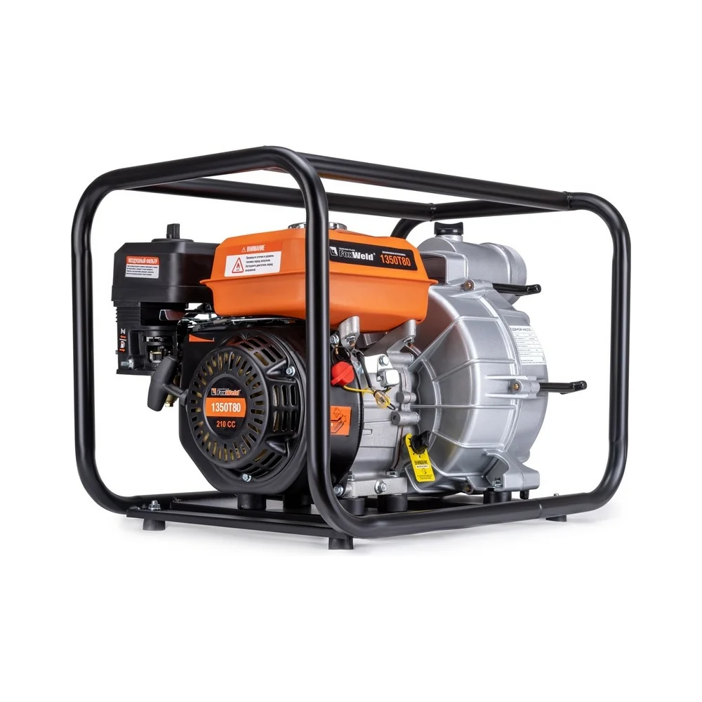 Бензиновая мотопомпа для грязной воды Foxweld 1350T80 8637