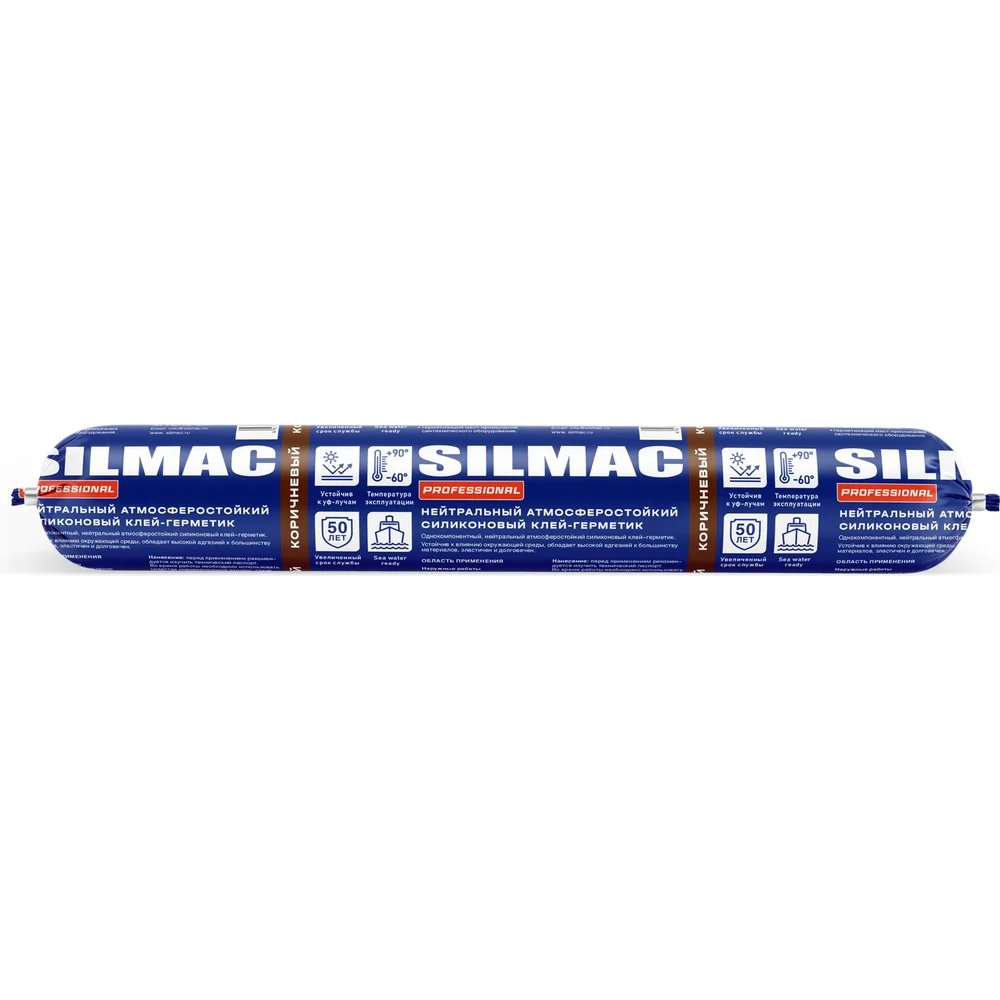 Нейтральный атмосферостойкий силиконовый герметик SILMAC PROFESSIONAL SP-0006