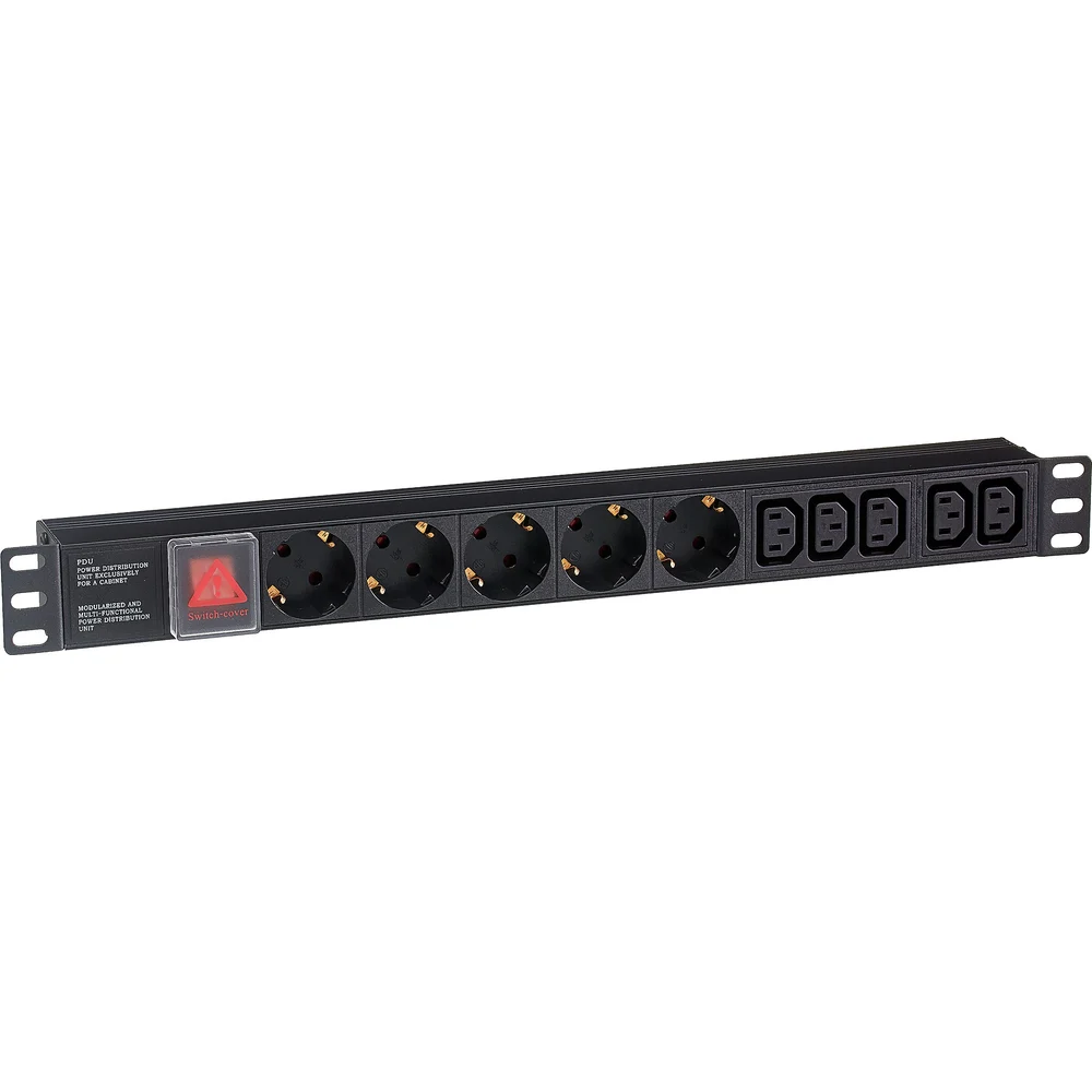 Блок розеток ExeGate ServerPro.PDU-19H008.Al-5C135S-C14-SW 19 1U 280866
