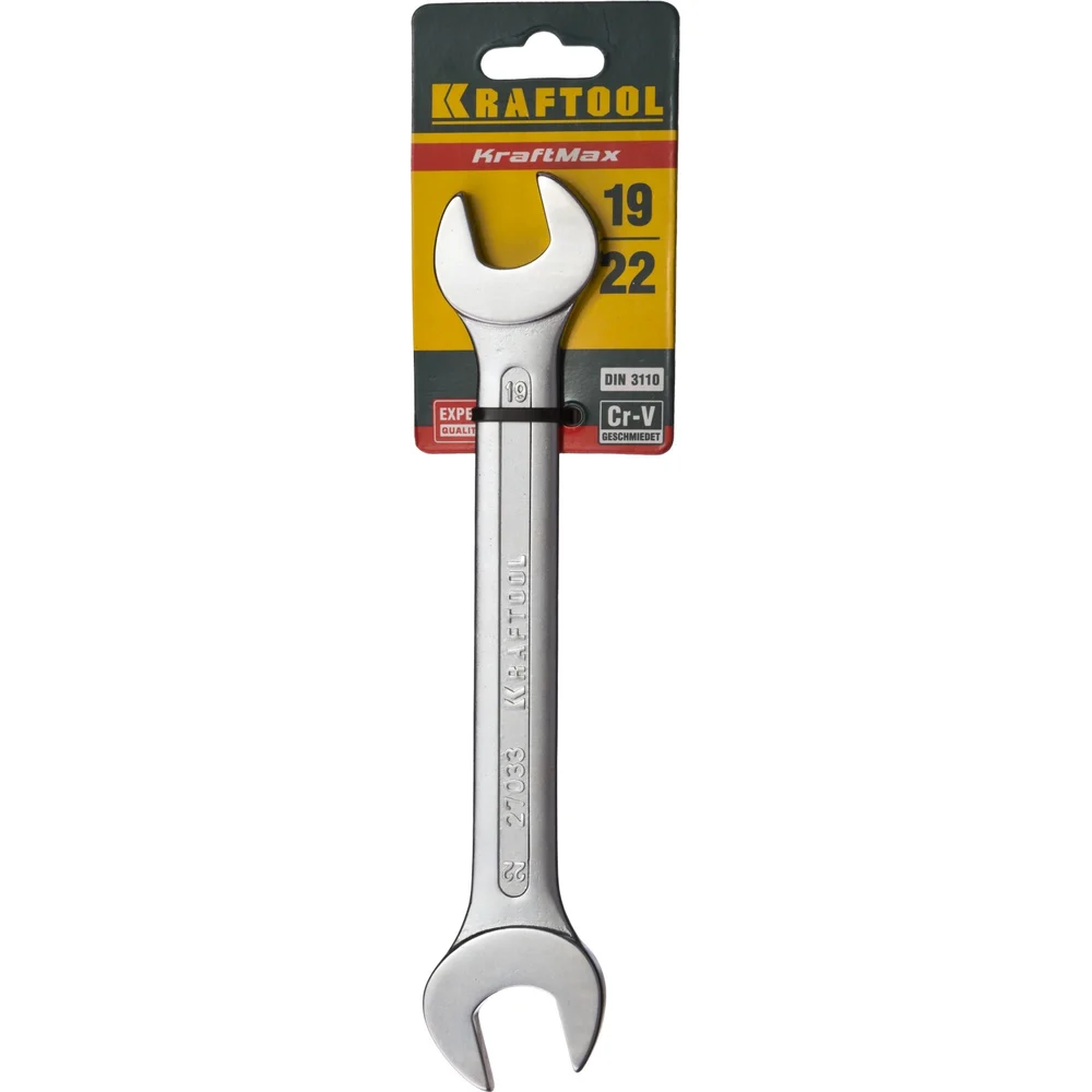 Рожковый ключ KRAFTOOL Expert 27033-19-22