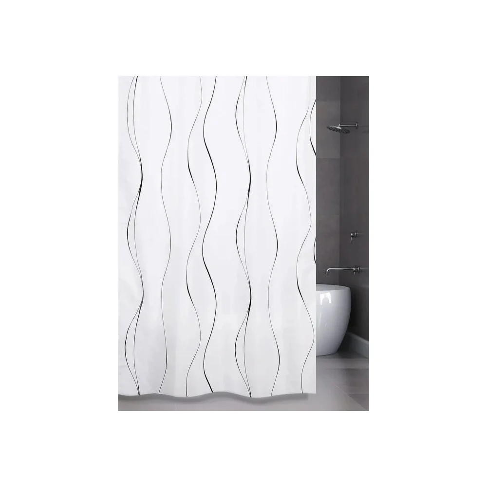 Штора для ванной комнаты Bath Plus Waves on white ch17059