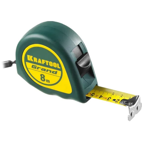 Рулетка строительная Kraftool Grand, 8м x25мм [34022-08-25]