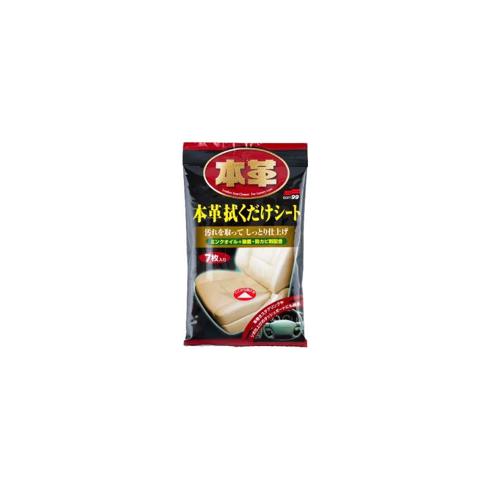 Салфетки для кожи SOFT99 Leather Cleaning Wipe 2059