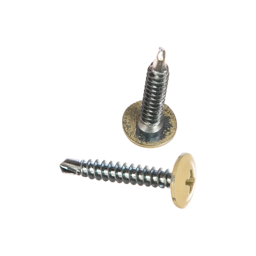 Саморез-сверло КРЕП-КОМП 4,2х25 RAL1014 (500 шт.) пшс251014