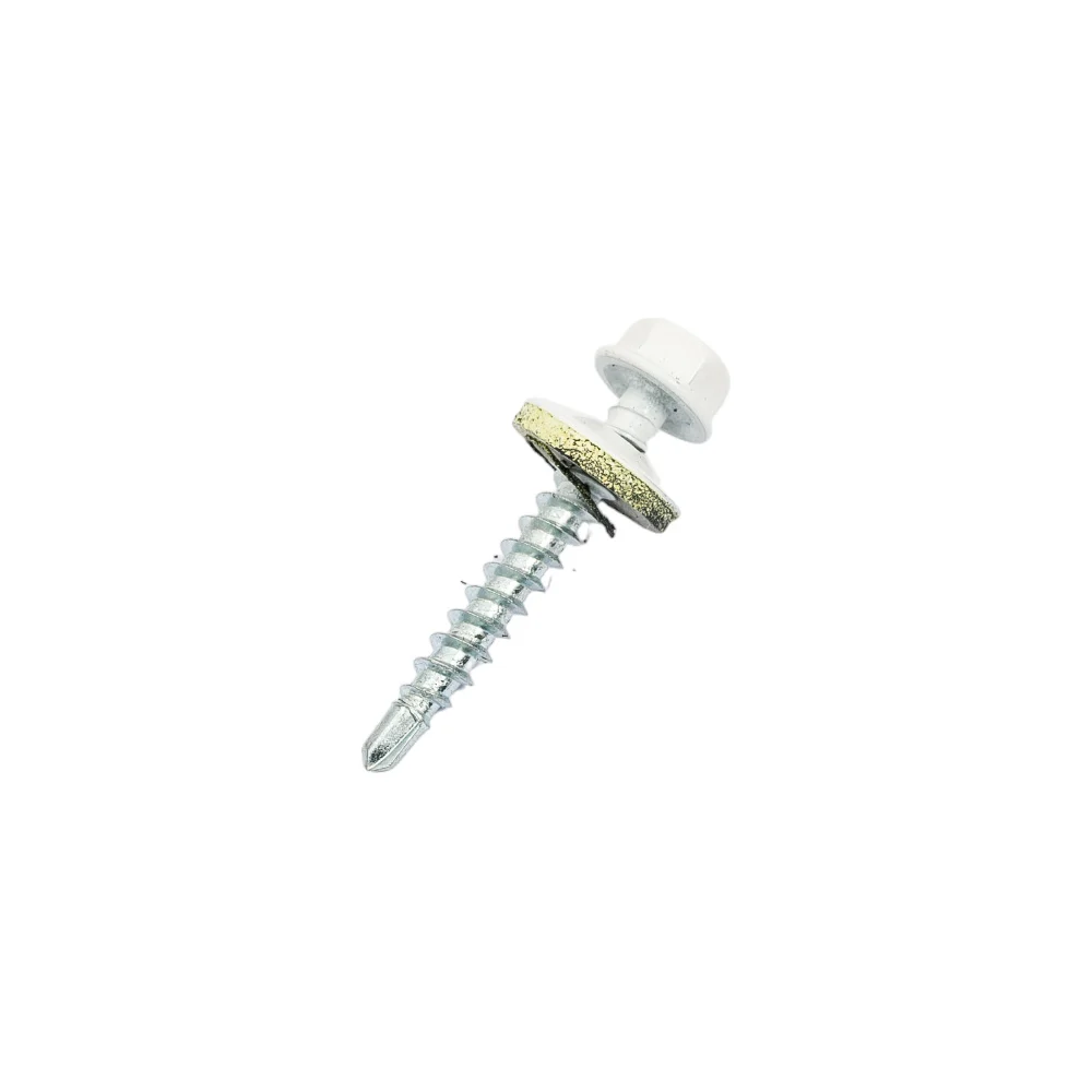 Кровельный саморез КРЕП-КОМП 4,8x35 RAL9003 белый сигнальный 250 шт. ск359003кф