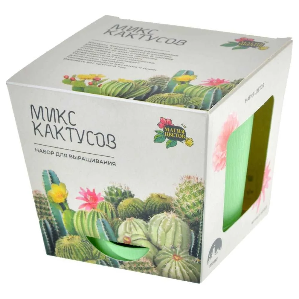 Набор для выращивания растений Магия Цветов Микс кактусов mf-003