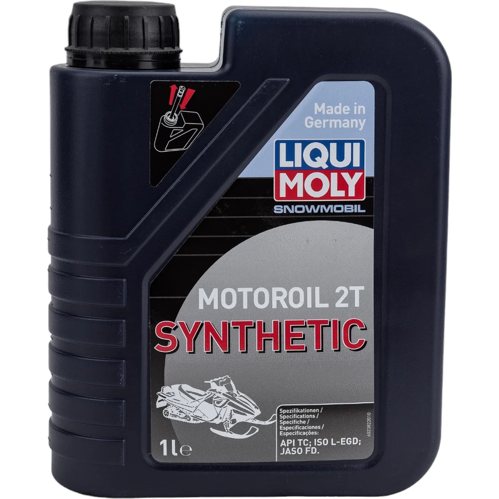 Синтетическое моторное масло для снегоходов LIQUI MOLY Snowmobil Motoroil 2T Synthetic TC 1л 2382