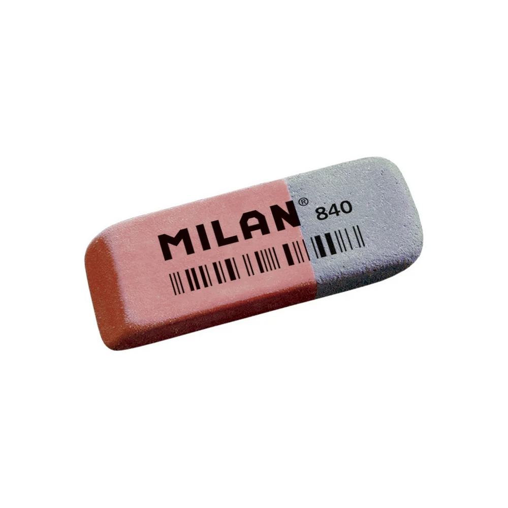 Комбинированный каучуковый ластик для стирания чернил и графита Milan 840 973188