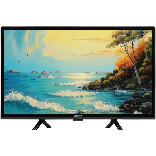 24" Телевизор CENTEK CT-8724 HD, СМАРТ ТВ, YaOS, черный