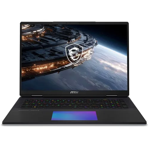 Ноутбук игровой MSI Titan 18 HX A2WJ-1049RU, 18", IPS, Intel Core Ultra 9 290HX Plus 2.7ГГц, 24-ядерный, 64ГБ DDR5, 2ТБ SSD, NVIDIA GeForce RTX 5090 для ноутбуков - 24 ГБ, TGP 175Вт, Windows 11 Home, черный [9s7-182411-1049]