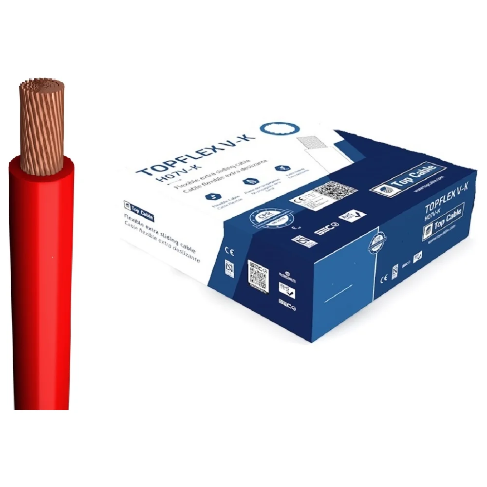 Монтажный гибкий провод Top cable TOPFLEX V-K H07V-K 131R002MR100