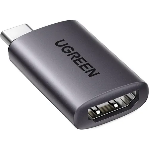 Адаптер UGREEN US320, HDMI (f) (прямой) - USB Type-C (m) (прямой), ферритовый фильтр , 0.039м, блистер, серый [70450]