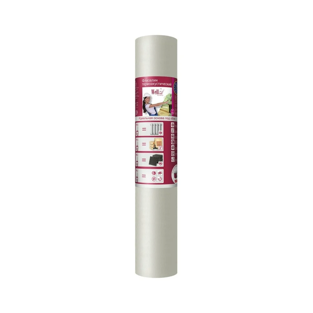 Термоакустический флизелин Wellton 1x15 м ATW190