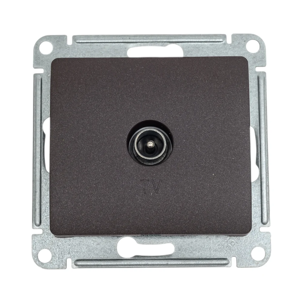 Проходная tv розетка Systeme Electric Glossa GSL000892
