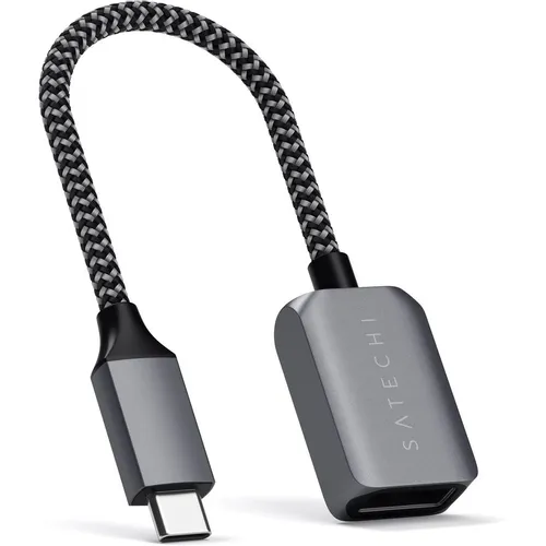 Адаптер Satechi, USB Type-C (m) - USB (f), 0.03м, серый [st-ucatcm]