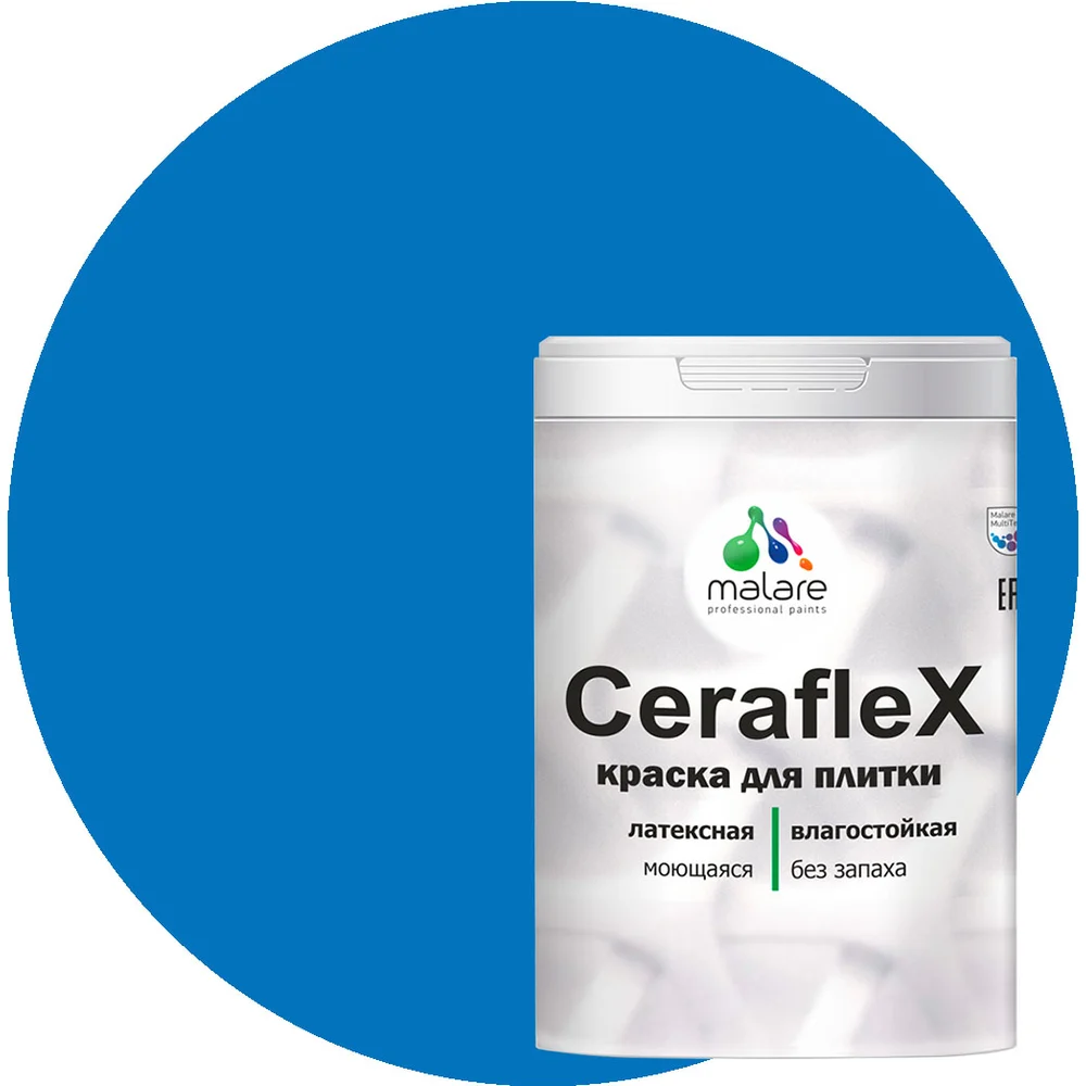 Латексная краска для кафельной и керамической плитки MALARE Ceraflex 2036755006613