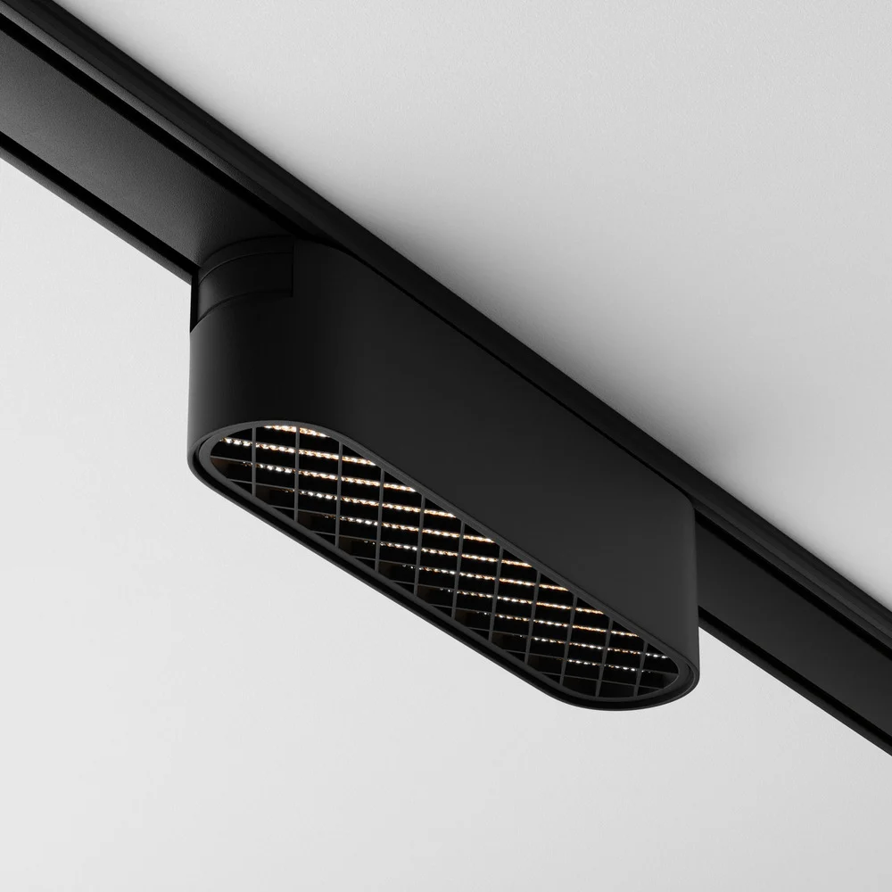 Трековый светильник MAYTONI Basis Grid LED 6W Алюминий Черный TR084-1-6W3K-B