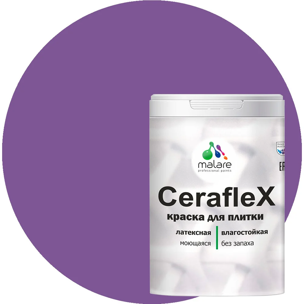 Латексная краска для кафельной и керамической плитки MALARE Ceraflex 2036755006552