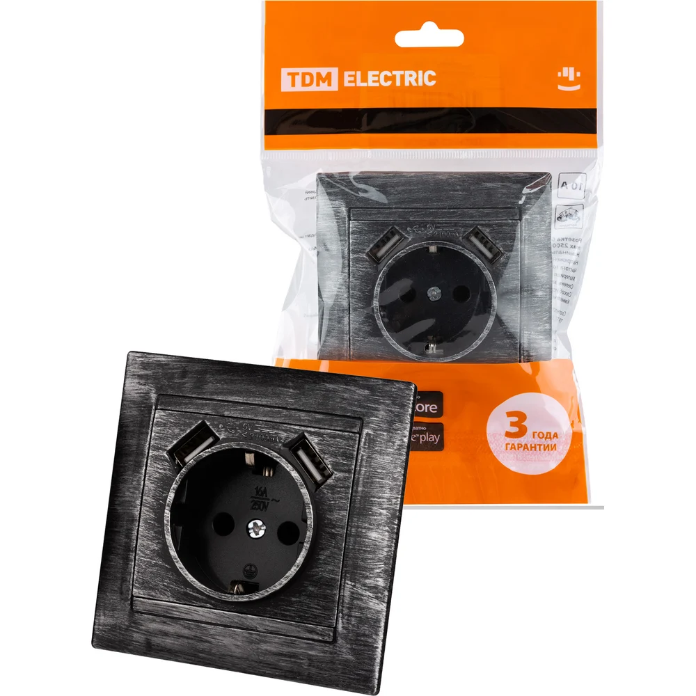 Розетка TDM ELECTRIC Лама SQ1815-0669