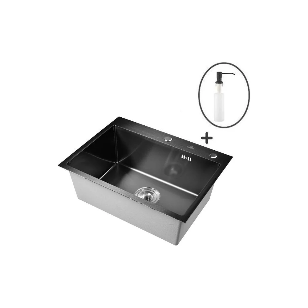 Мойка кухонная WISENT WS36050B/W02-114B/W405B