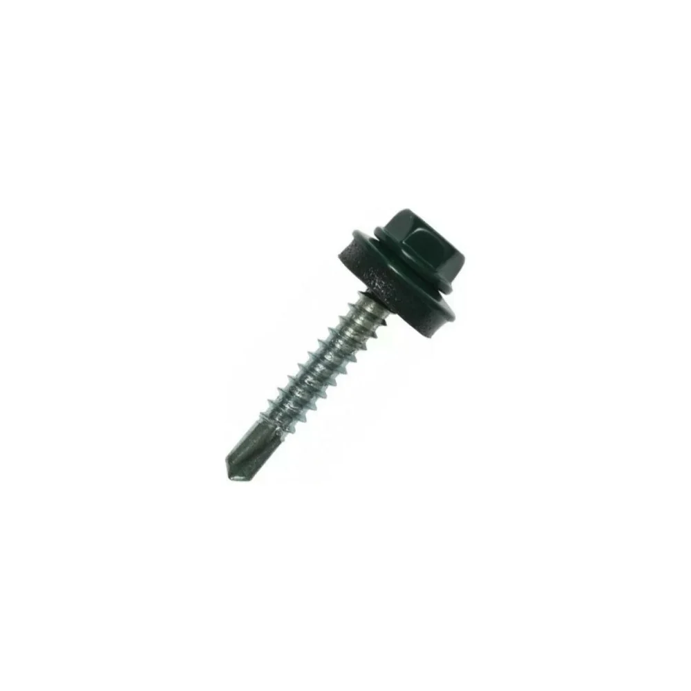 Кровельный саморез Стройметиз 4,8х28 RAL6020 зеленый хром (300 шт.) 2090016