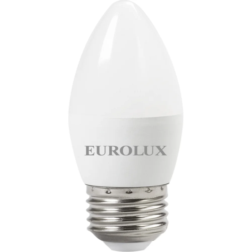 Светодиодная лампа Eurolux LL-E-C37-6W-230-2,7K-E27 76/2/9