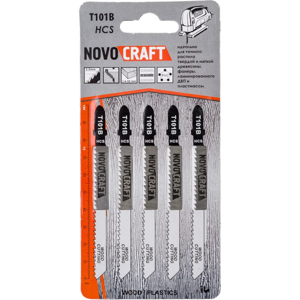 Пилка по дереву для лобзика NOVOCRAFT T 101 B T101BHCS