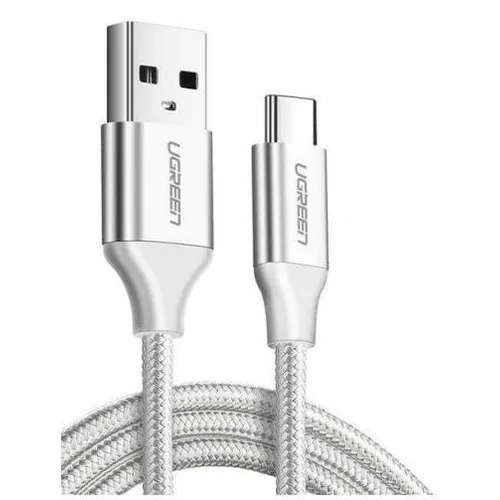 Кабель UGREEN US288, USB Type-C (m) - USB (m), 2м, 3A, серебристый [60133]