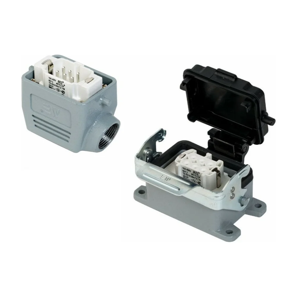 Прямоугольный промышленный разъем Mete Enerji H6E-AM-CCF 685571K