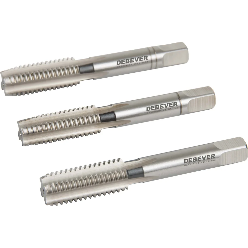 Комплект ручных метчиков Debever Machining Solutions M7х1.0, HSS, DIN 352, ISO2/6H (3 шт.) DB-30070