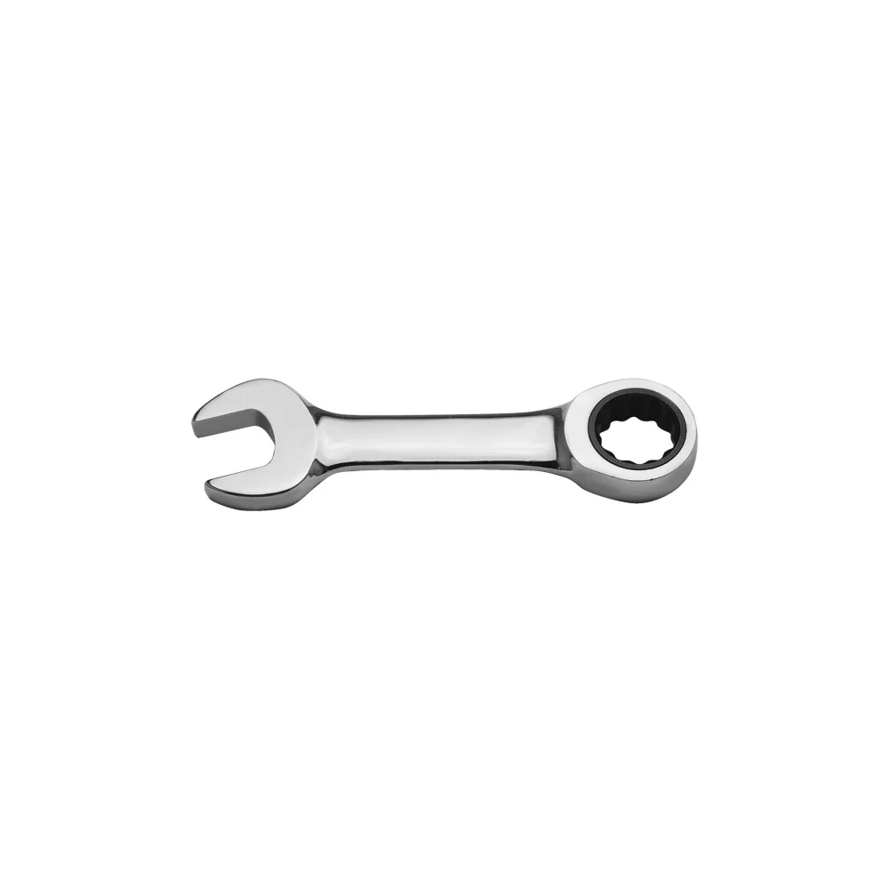 Укороченный трещоточный комбинированный ключ AV Steel AV-315314