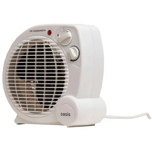 Тепловентилятор OASIS SP-20R, 2000Вт, 2 режима, белый
