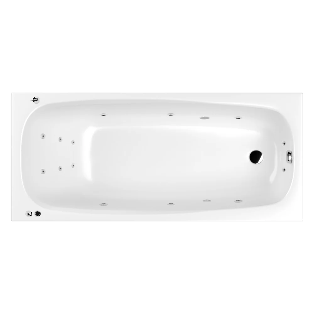 Ванна WHITECROSS Layla 180x80 "SMART" (хром) 0102.180080.100.SMART.CR