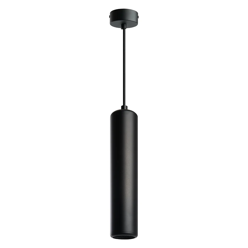 Потолочный светильник FERON ml1842 barrel echo levitation mr16 35w, 230v, gu10, чёрный, с антибликовой сеточкой, на подвесе 1,7  48396