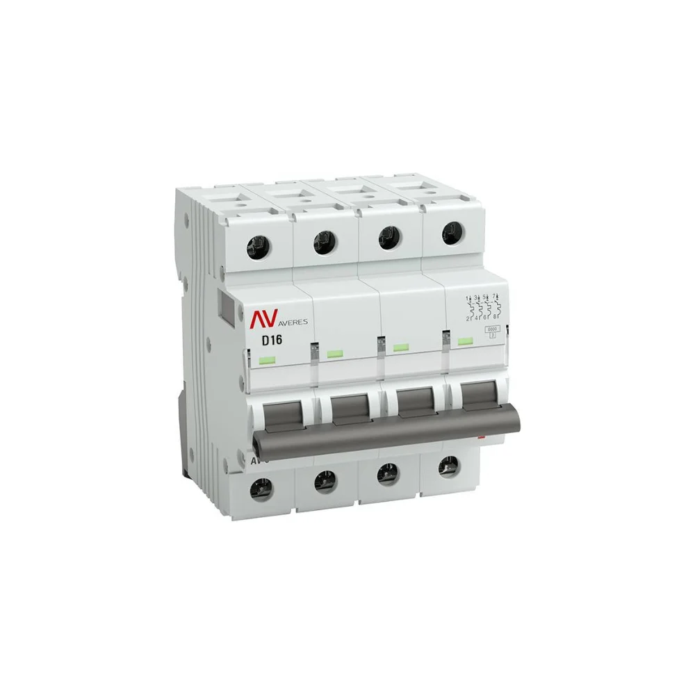 Автоматический выключатель EKF AVERES AV-6 mcb6-4-16D-av