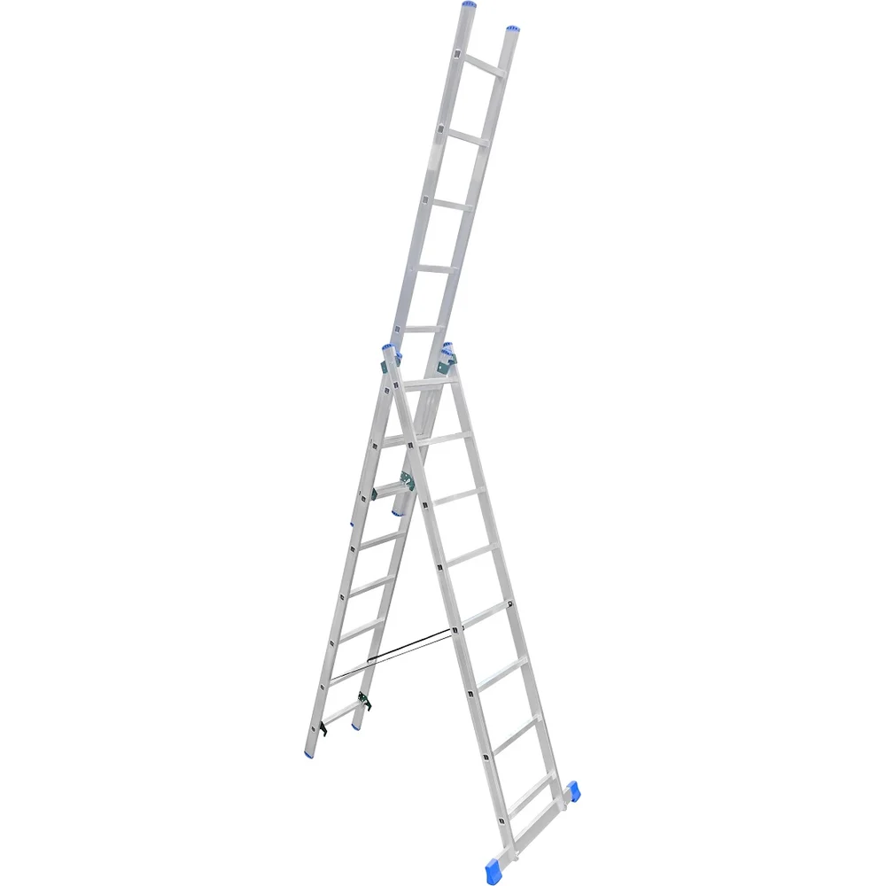 Трехсекционная алюминиевая лестница LadderBel LS308