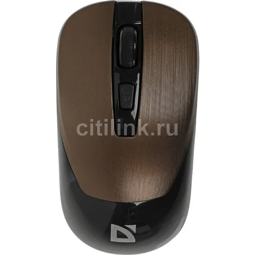 Мышь беспроводная Defender Wave MM-995, радио, оптическая, USB, 1600dpi, бронзовый [52992]