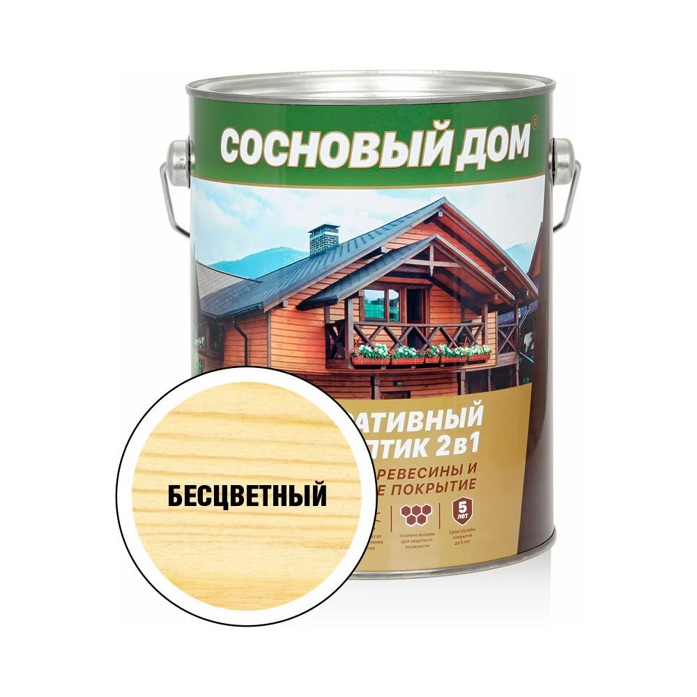 Декоративно-защитный состав для древесины ЗАО Декарт Сосновый дом 29523