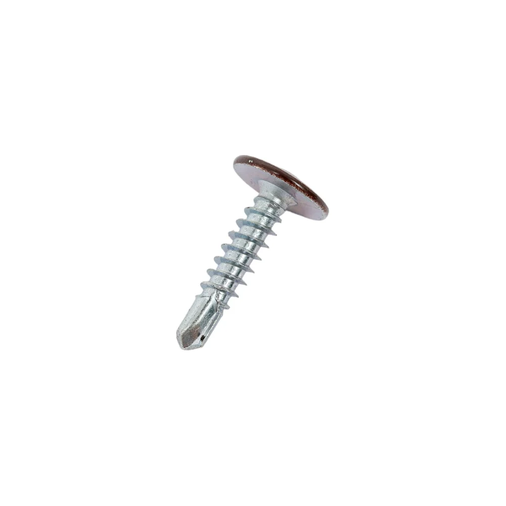 Саморез-сверло КРЕП-КОМП 4,2х19 RAL8017 (1000 шт.) пшс198017