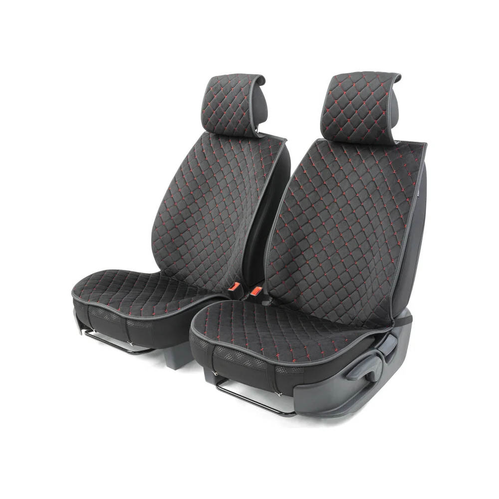 Накидки на передние сиденья CarPerformance CUS-1012 BK/RD