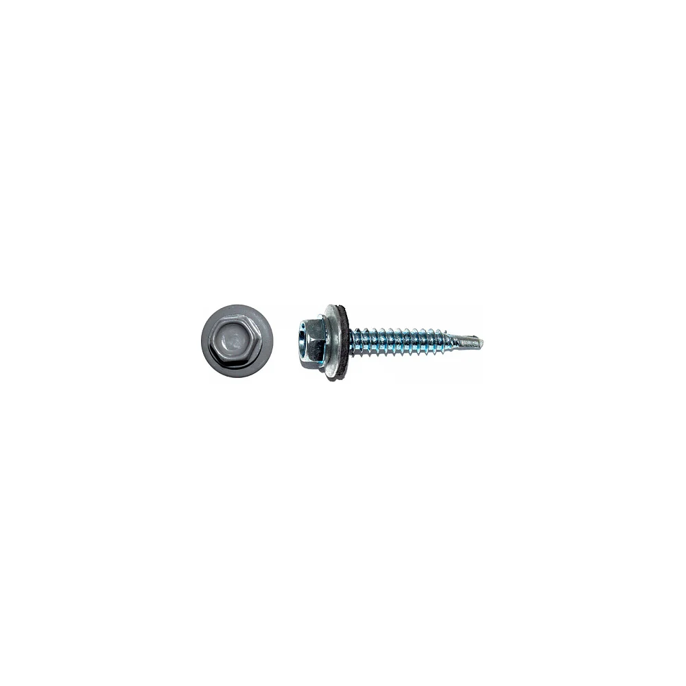 Кровельный саморез КРЕП-КОМП 4,8x51 RAL7004 серый 2000 шт. ск517004к