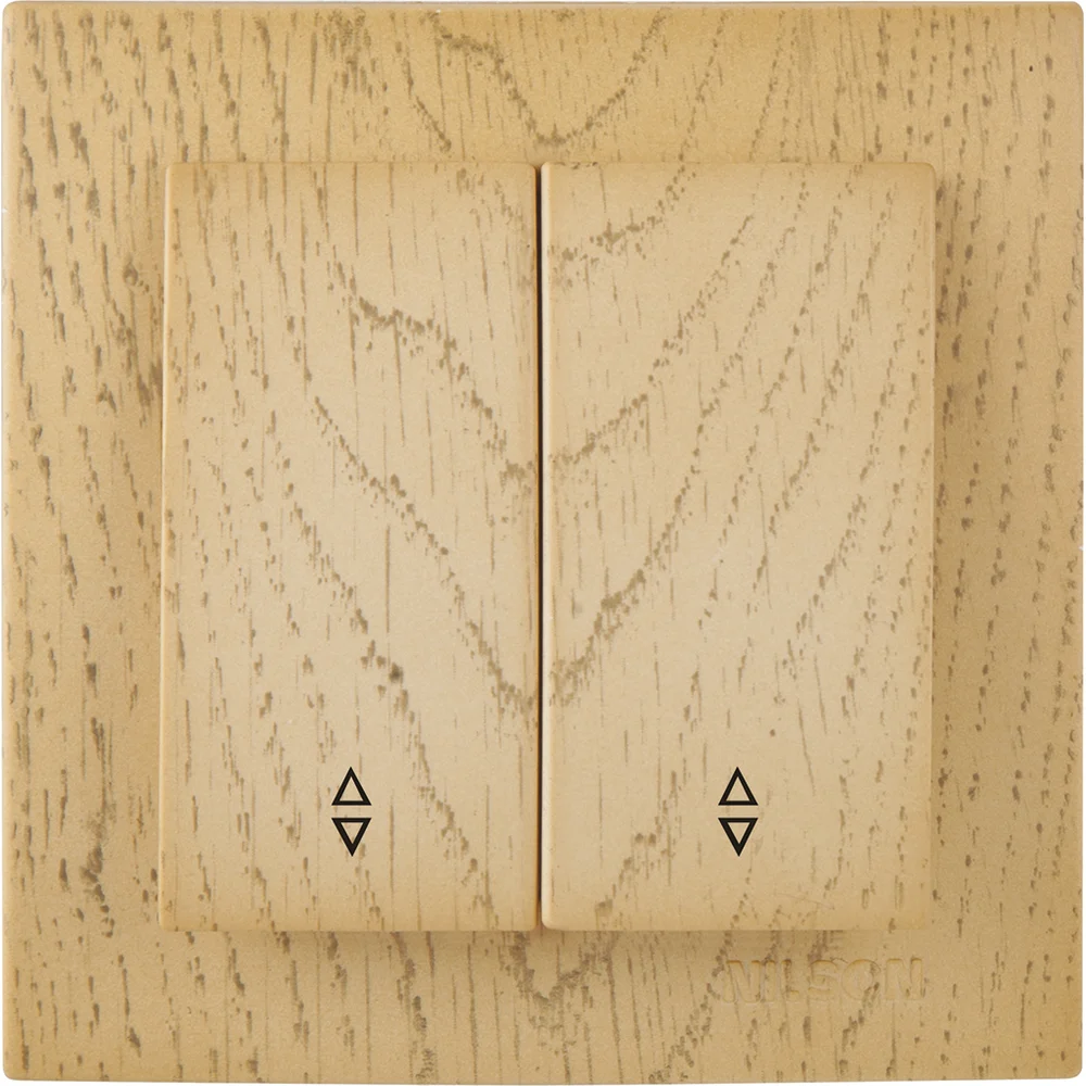 2-клавишный выключатель Nilson TOURAN WOOD 24281009
